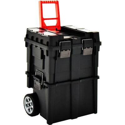 vidaXL Werkzeugwagen mit Griff - Tiefe Ablagen - Garage & Werkstatt vidaXL Werkzeugwagen mit Griff - Tiefe Ablagen - Garage & Werkstatt