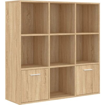 vidaXL Mueble para libros Roble Sonoma de madera ingeniería Almacenamiento Estantería - Mueble para libros vidaXL Mueble para libros Roble Sonoma de madera ingeniería Almacenamiento Estantería - Mueble para libros