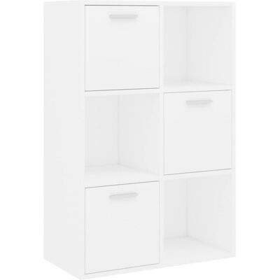 vidaXL 801134 Weißes Bücherregal - Wohnzimmer Aufbewahrung vidaXL 801134 Weißes Bücherregal - Wohnzimmer Aufbewahrung