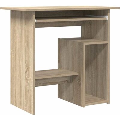 vidaXL Bureau Sonoma Eik 80x45x74 cm - Bureau vidaXL Bureau Sonoma Eik 80x45x74 cm - Bureau