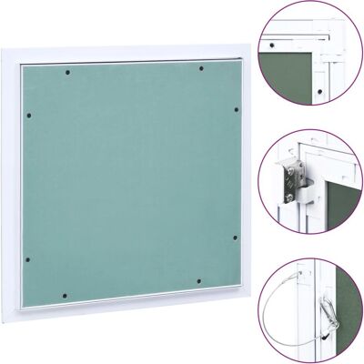 vidaXL Volet d'inspection avec cadre en aluminium - Panneau d'accès mur/plafond - 200x200 mm vidaXL Volet d'inspection avec cadre en aluminium - Panneau d'accès mur/plafond - 200x200 mm