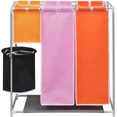 vidaXL 3-Abschnitt Wäsche-Organizer - Wäschekorb vidaXL 3-Abschnitt Wäsche-Organizer - Wäschekorb