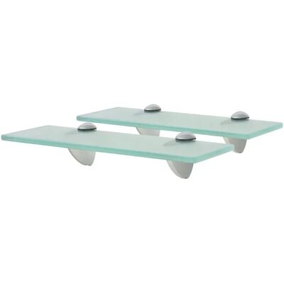 vidaXL Étagères Flottantes 2 pièces Verre 30x10 cm 8 mm - Floating Shelves - Publicité vidaXL Étagères Flottantes 2 pièces Verre 30x10 cm 8 mm - Floating Shelves - Publicité