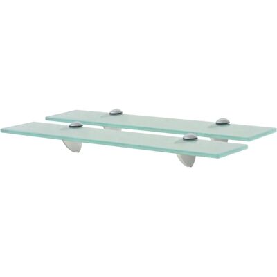 vidaXL Fliegende Regale 2 Stück Glas 50x10 cm - Floating Shelves vidaXL Fliegende Regale 2 Stück Glas 50x10 cm - Floating Shelves