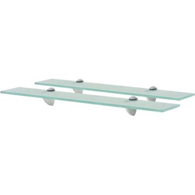 vidaXL Nova - 2 stuks glazen zwevende planken 60x10 cm - Floating Shelves vidaXL Nova - 2 stuks glazen zwevende planken 60x10 cm - Floating Shelves