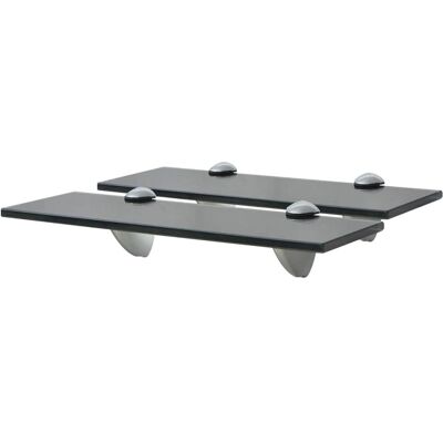 vidaXL Zweefplanken Set - Veiligheidsglas 30x10 cm - Zwart vidaXL Zweefplanken Set - Veiligheidsglas 30x10 cm - Zwart