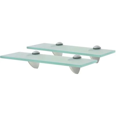 vidaXL Mensole Sospese 2 pz Vetro 30x20 cm 8 mm - Floating Shelves vidaXL Mensole Sospese 2 pz Vetro 30x20 cm 8 mm - Floating Shelves