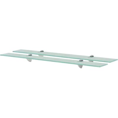 Estantes flottanti 2 pezzi vetro 8 mm 80x20 cm vidaXL299731 - Trasparente - Floating Shelves Estantes flottanti 2 pezzi vetro 8 mm 80x20 cm vidaXL299731 - Trasparente - Floating Shelves