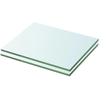 vidaXL 2x Étagères Panneau Verre Transparent 20x20cm - Shelf - Publicité vidaXL 2x Étagères Panneau Verre Transparent 20x20cm - Shelf - Publicité