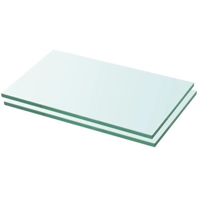 Mensole vidaXL 2 Pezzi Vetro Trasparente 30x12 cm - Shelves Mensole vidaXL 2 Pezzi Vetro Trasparente 30x12 cm - Shelves