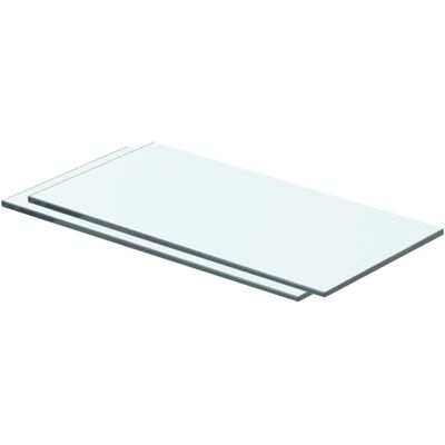 vidaXL Mensole 2 pz Vetro Trasparente 40x15 cm - Shelves vidaXL Mensole 2 pz Vetro Trasparente 40x15 cm - Shelves