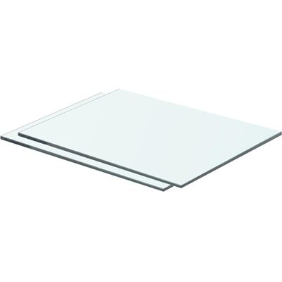 vidaXL 1/2x Étagères Panneau Verre Transparent - Étagères - Publicité vidaXL 1/2x Étagères Panneau Verre Transparent - Étagères - Publicité