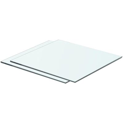 Étagères vidaXL 2 pièces Panneau en verre transparent 40x30 cm - Étagères - Publicité Étagères vidaXL 2 pièces Panneau en verre transparent 40x30 cm - Étagères - Publicité