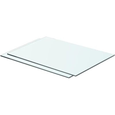 vidaXL Regale 2 Stück Paneel Glas Transparent 50x30 cm - Shelves vidaXL Regale 2 Stück Paneel Glas Transparent 50x30 cm - Shelves