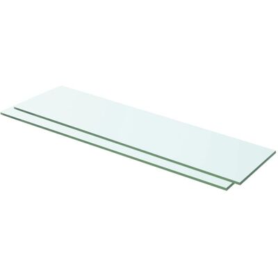 vidaXL Regalböden 2 Stk. Glas Transparent 60 x 12 cm - shelves - Publicité vidaXL Regalböden 2 Stk. Glas Transparent 60 x 12 cm - shelves - Publicité