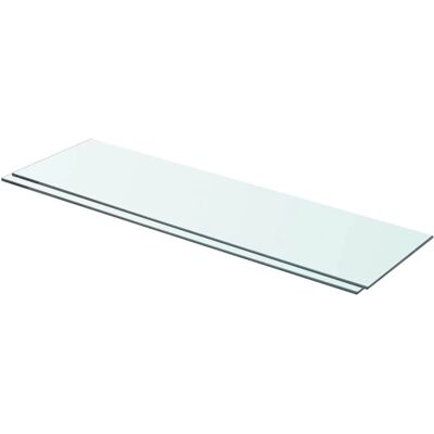 vidaXL Regale 2 Stück Glas Transparent 70 x 20 cm - shelves vidaXL Regale 2 Stück Glas Transparent 70 x 20 cm - shelves