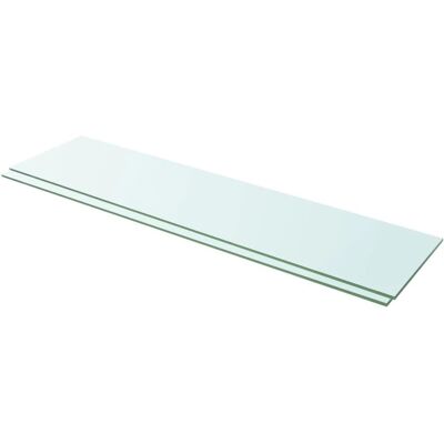 vidaXL Étagères 2 pcs. Verre Transparent - Étagères - Publicité vidaXL Étagères 2 pcs. Verre Transparent - Étagères - Publicité