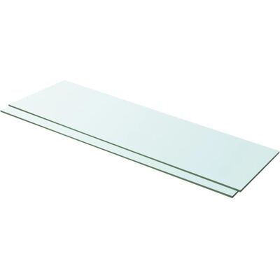 vidaXL Estantes 2 unidades Panel de Vidrio Transparente - Shelves vidaXL Estantes 2 unidades Panel de Vidrio Transparente - Shelves