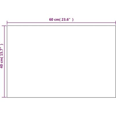 vidaXL Vægspiegel 2 stk 60x40cm Kvadratisk Glas - Vægspiegel vidaXL Vægspiegel 2 stk 60x40cm Kvadratisk Glas - Vægspiegel