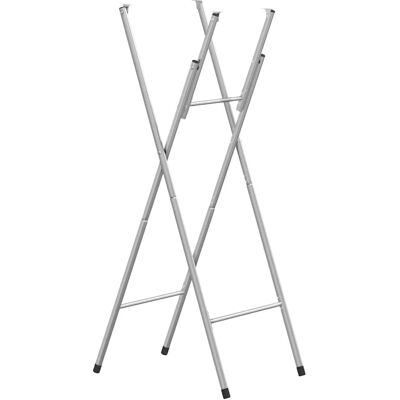 vidaXL Opvouwbaar zilveren gegalvaniseerd stalen bar tafel frame 45x53x108 cm - Bar Tafel vidaXL Opvouwbaar zilveren gegalvaniseerd stalen bar tafel frame 45x53x108 cm - Bar Tafel