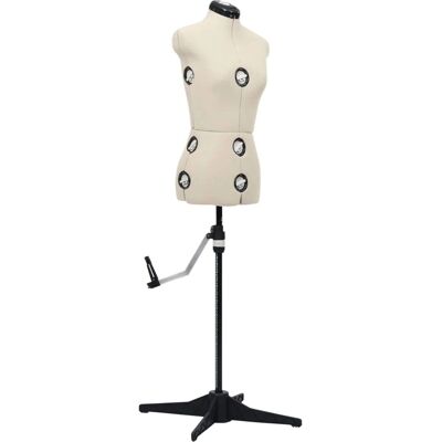 vidaXL Verstellbare Schneiderpuppe Weiblich Creme S - Kleiderform vidaXL Verstellbare Schneiderpuppe Weiblich Creme S - Kleiderform