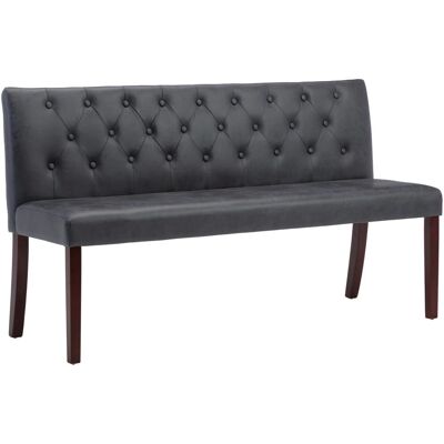 vidaXL Indoor Bank - Knopf-Polsterung Kunstleder 148,5cm vidaXL Indoor Bank - Knopf-Polsterung Kunstleder 148,5cm