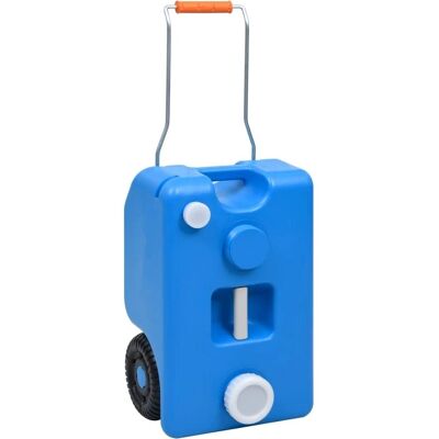 vidaXL 25L blauer Wasserbehälter mit Rädern vidaXL 25L blauer Wasserbehälter mit Rädern