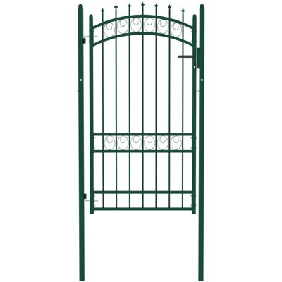 vidaXL Stål haveport med spidser 100x175 cm - Havehegn vidaXL Stål haveport med spidser 100x175 cm - Havehegn