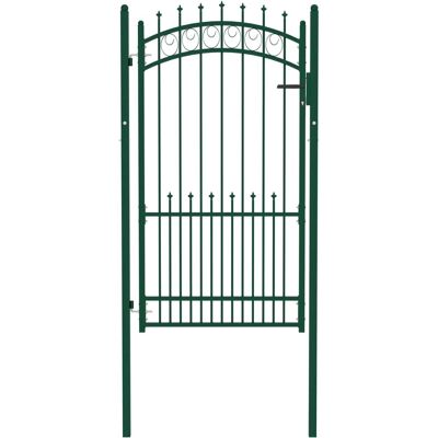 vidaXL Stahl-Gartentor mit Stacheln - 100x175 cm - Gartensicherheit vidaXL Stahl-Gartentor mit Stacheln - 100x175 cm - Gartensicherheit
