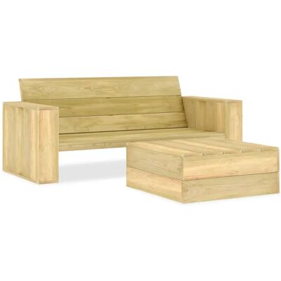 vidaXL Gartenmöbel-Set - Imprägniertes Kiefernholz - Rustikaler Charme vidaXL Gartenmöbel-Set - Imprägniertes Kiefernholz - Rustikaler Charme