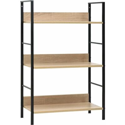vidaXL Bücherregal - 3-Schicht Eichenregal - Bücherregal vidaXL Bücherregal - 3-Schicht Eichenregal - Bücherregal