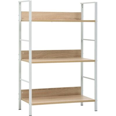 VidaXL 288221 Wohnzimmer Bücherregal - Eiche Weiß VidaXL 288221 Wohnzimmer Bücherregal - Eiche Weiß