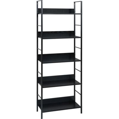 vidaXL 5-Stufen Schwarzes Verbundholzregal - Bücherregal vidaXL 5-Stufen Schwarzes Verbundholzregal - Bücherregal
