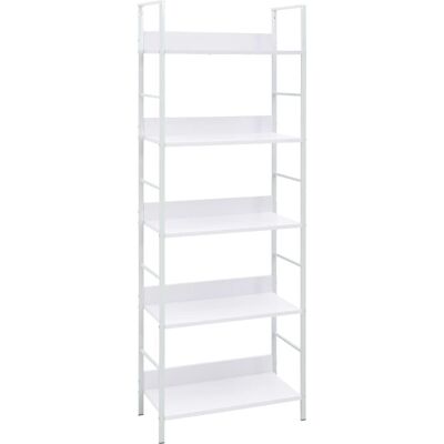 vidaXL 288228 Weiße 5-Schicht Bücherregal - Bücherregal vidaXL 288228 Weiße 5-Schicht Bücherregal - Bücherregal