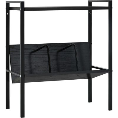 vidaXL 2-tasoinen kirjahylly musta 52x28x59 cm - Kirjahylly vidaXL 2-tasoinen kirjahylly musta 52x28x59 cm - Kirjahylly