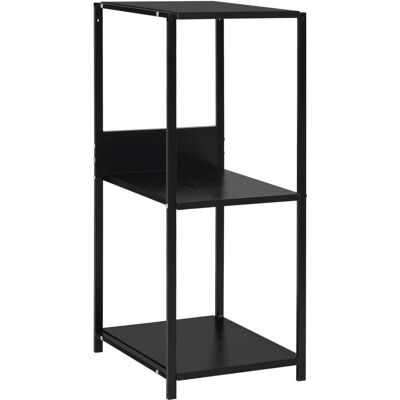 vidaXL Kleine Schwarze Bücherschrank - Stauraumregal für Wohnzimmer & Terrasse vidaXL Kleine Schwarze Bücherschrank - Stauraumregal für Wohnzimmer & Terrasse