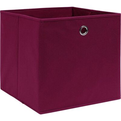vidaXL Scatole di stoccaggio Rosso scuro 32x32x32 cm - Scatole di stoccaggio vidaXL Scatole di stoccaggio Rosso scuro 32x32x32 cm - Scatole di stoccaggio