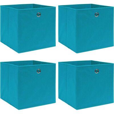vidaXL Boîtes de Rangement Baby Blue - Ensemble de 4 - Publicité vidaXL Boîtes de Rangement Baby Blue - Ensemble de 4 - Publicité