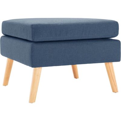 vidaXL 288737 Ottomane en Tissu Bleu - Ottoman - Publicité vidaXL 288737 Ottomane en Tissu Bleu - Ottoman - Publicité