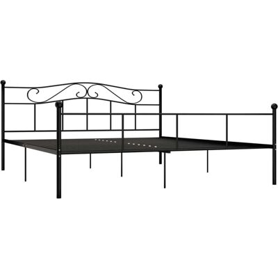 vidaXL Bettgestell Schwarz Metall 180x200 cm - Bettgestell vidaXL Bettgestell Schwarz Metall 180x200 cm - Bettgestell