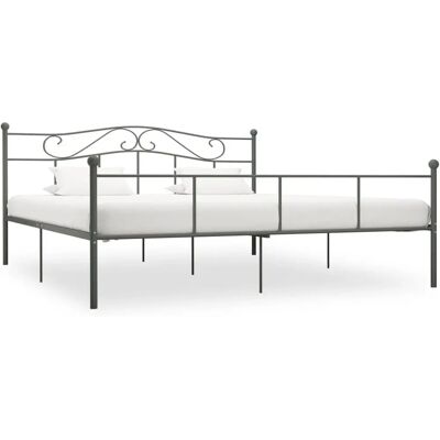 vidaXL 284535 Bettgestell Grau Metall - Bettgestell vidaXL 284535 Bettgestell Grau Metall - Bettgestell