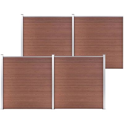 vidaXL Gartenzaun WPC 699x186 cm Braun - Gartenzaun vidaXL Gartenzaun WPC 699x186 cm Braun - Gartenzaun
