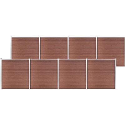vidaXL Clôture de jardin WPC 1391x186 cm Marron - Clôture de jardin - Publicité vidaXL Clôture de jardin WPC 1391x186 cm Marron - Clôture de jardin - Publicité
