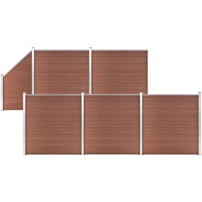 Set Pannelli Recinzione Marrone - Privacy Giardino Set Pannelli Recinzione Marrone - Privacy Giardino