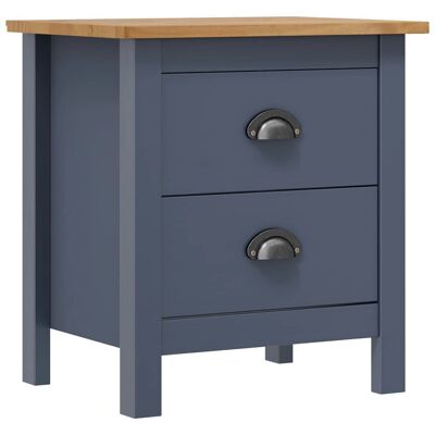 vidaXL Table de Nuit Grise Pin 46x35x49.5 cm - Table de Nuit - Publicité vidaXL Table de Nuit Grise Pin 46x35x49.5 cm - Table de Nuit - Publicité