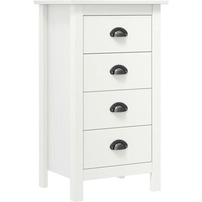 vidaXL Massief Houten dennenhouten Sideboard - Witte opbergkast vidaXL Massief Houten dennenhouten Sideboard - Witte opbergkast