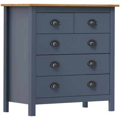 vidaXL Credenza in Legno Massello di Pino Hill Grey - Sideboard vidaXL Credenza in Legno Massello di Pino Hill Grey - Sideboard
