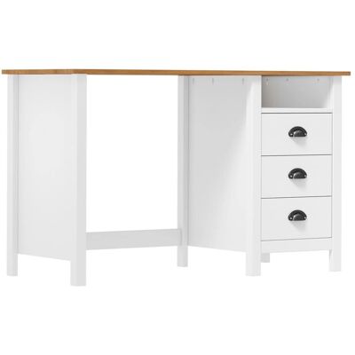 vidaXL Kieferntisch mit 3 Schubladen - Schreibtisch vidaXL Kieferntisch mit 3 Schubladen - Schreibtisch