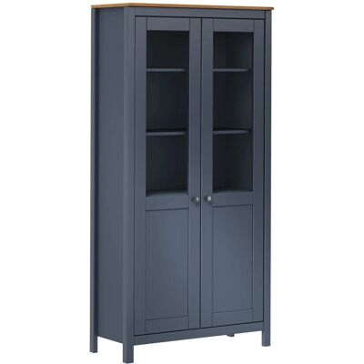vidaXL Buffet Hill Gris 85x37x170,5 cm Bois de Pin Massif - Buffet - Publicité vidaXL Buffet Hill Gris 85x37x170,5 cm Bois de Pin Massif - Buffet - Publicité