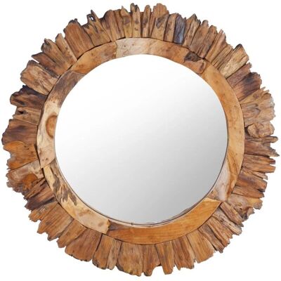 vidaXL Teak Wandspiegel - Dekoration für Zuhause vidaXL Teak Wandspiegel - Dekoration für Zuhause